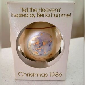 Vintage Schmid 1986 Tell the Heavens Xmas Ornament